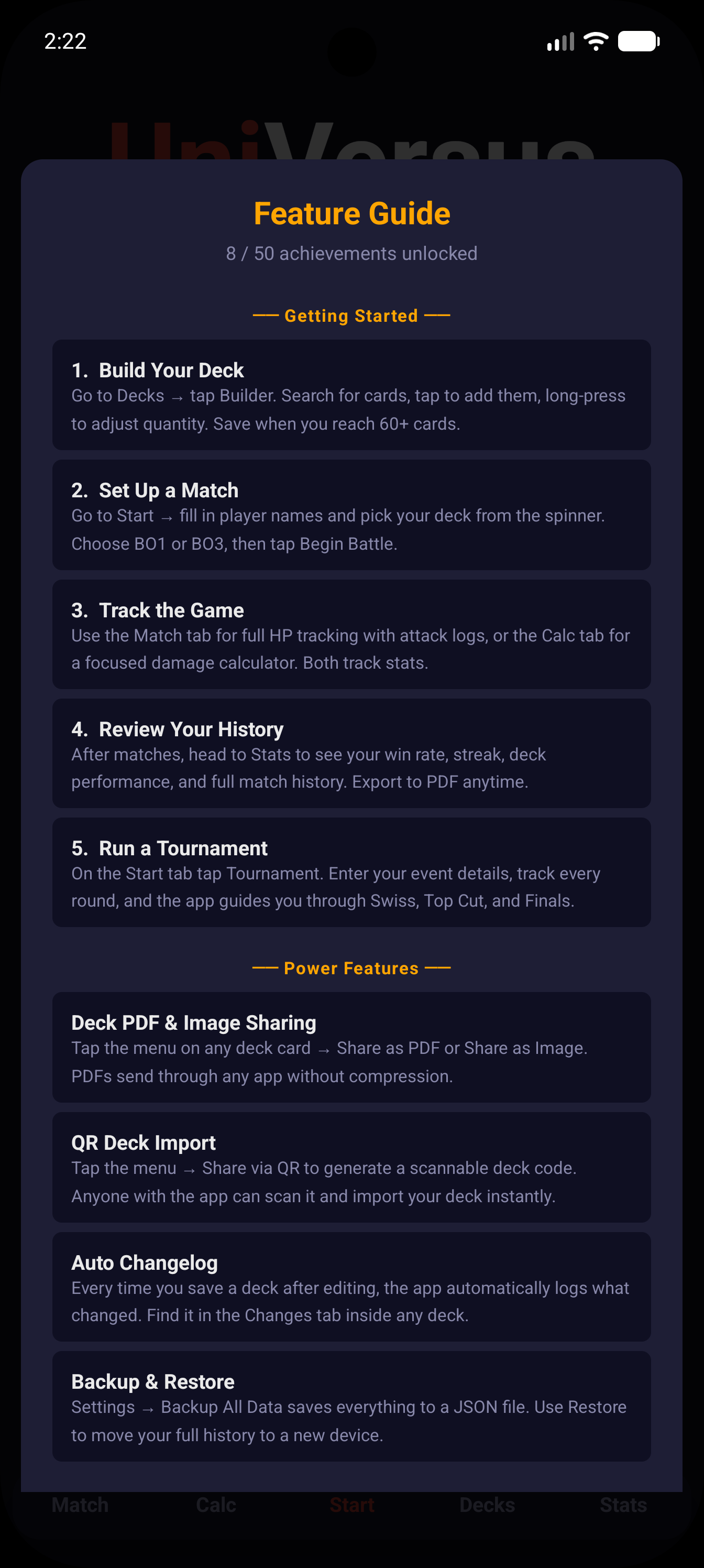 Feature Guide