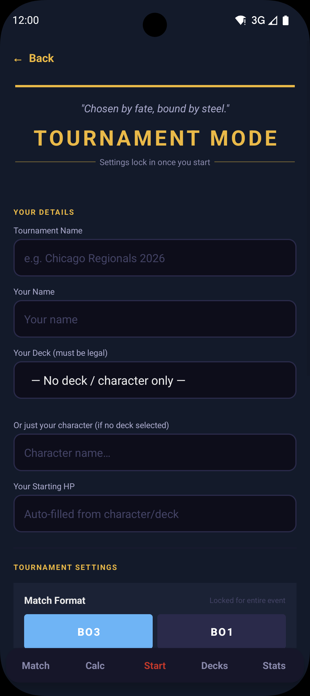 Tournament Mode